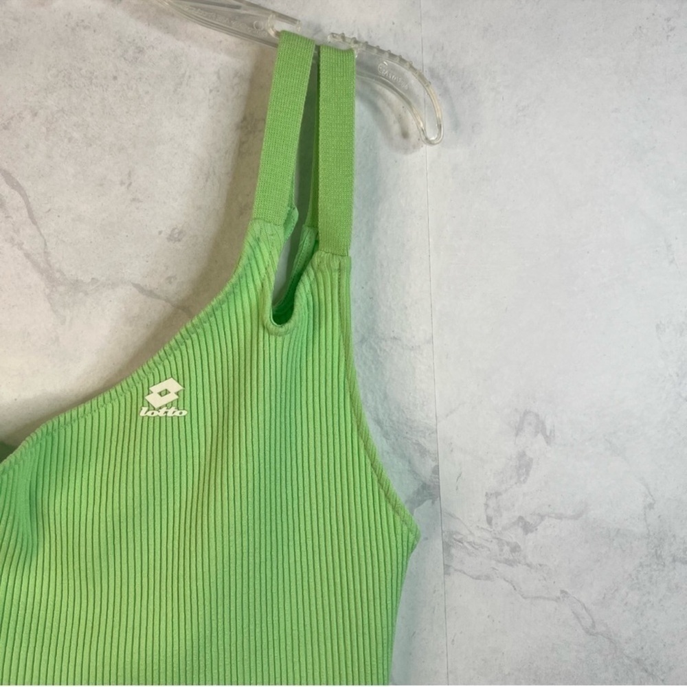Zara Light Green One-Shoulder Ribbed Tank - Picture 4 of 4